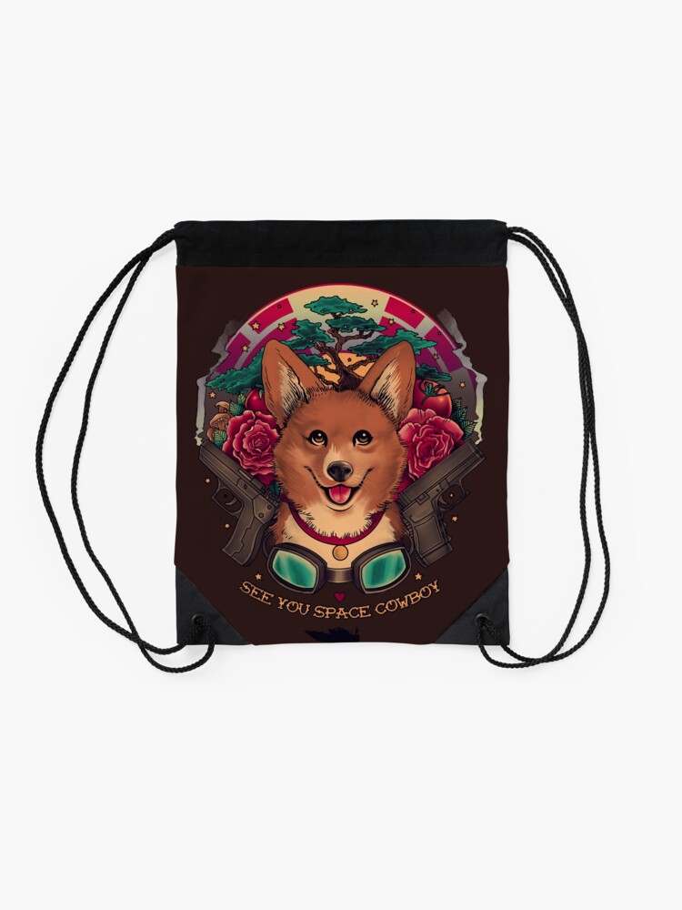 Alternate view of See You Space Cowboy Drawstring Bag