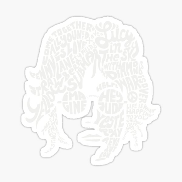 JOHN LENNON Red Sticker