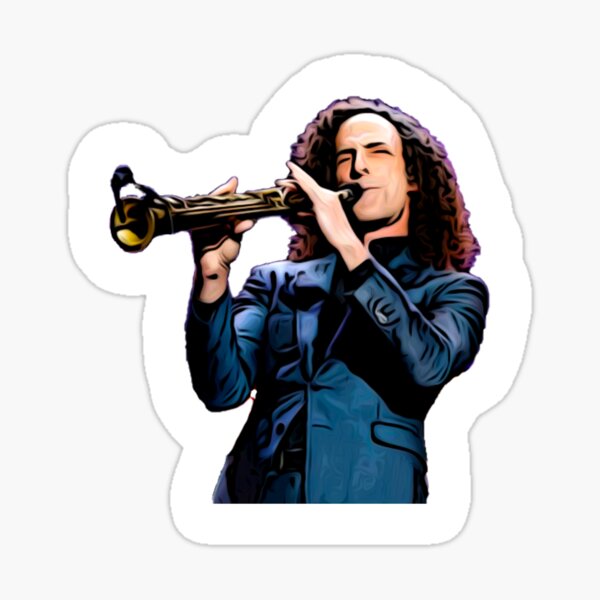 Kenny G and his Saxophone Sticker
