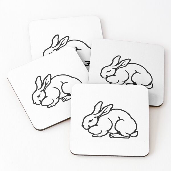 Item preview, Rabbit Alpha Woodblock designed and sold by pennyandhorse.