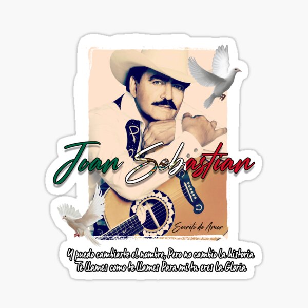 Joan Sebastian Secreto de Amor Pegatina