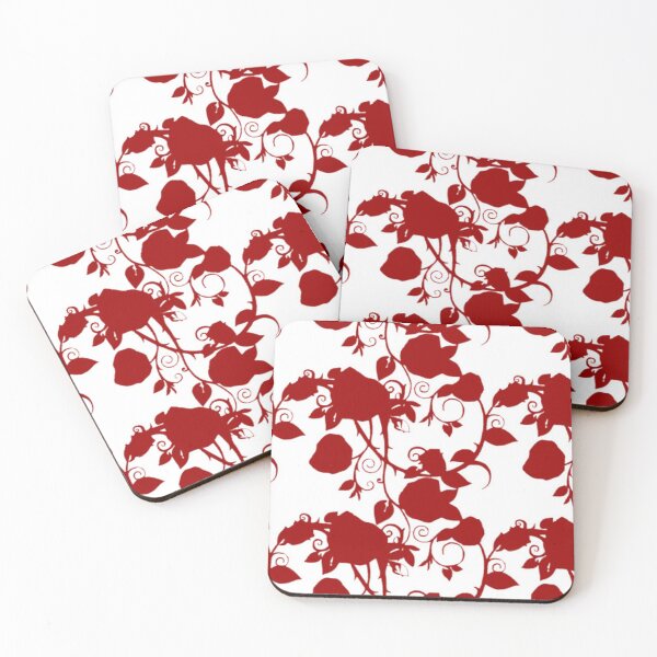Item preview, Pretty Red Rose Pattern designed and sold by Poetic Patterns Studio.