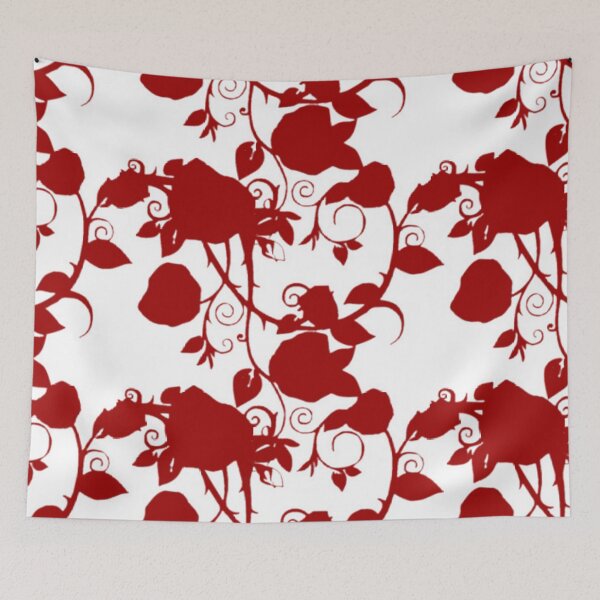 Item preview, Pretty Red Rose Pattern designed and sold by Poetic Patterns Studio.