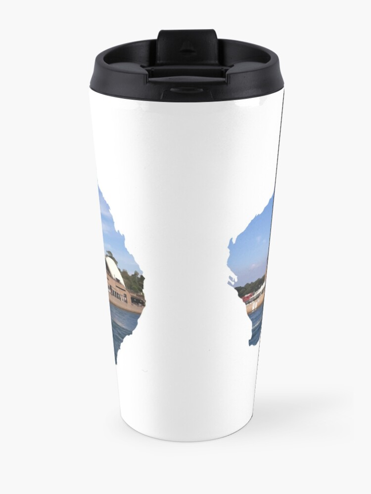 Alternate view of Australia with Sidney's opera house Travel Mug