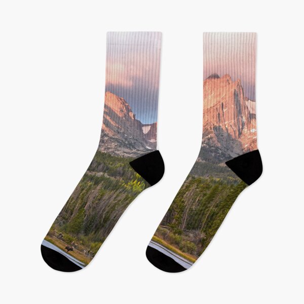 Item preview, Moose and Tourists at Sprague Lake, Colorado designed and sold by Catherine Sherman.
