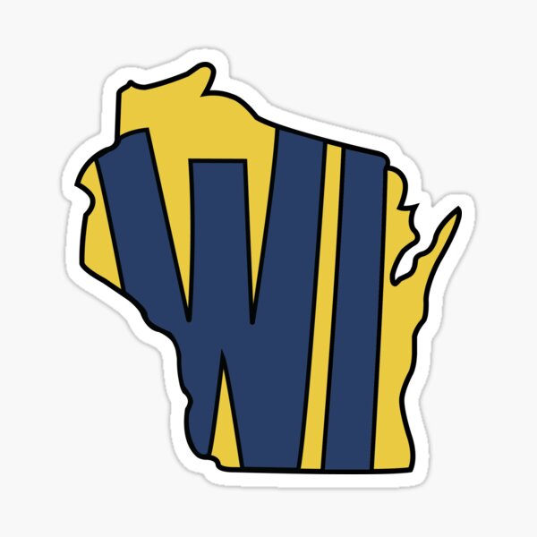 Brewers colored Wisconsin Sticker