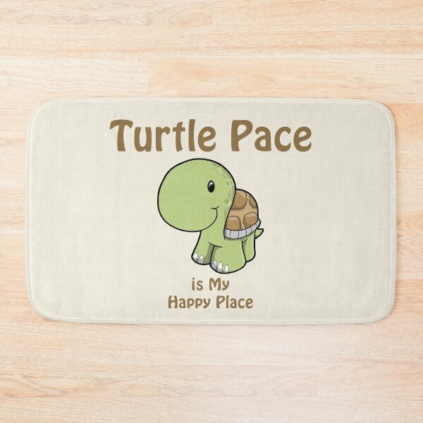 Item preview, Turtle Pace is my Happy Place Cute Cartoon Turtle designed and sold by Hedgie Designs.