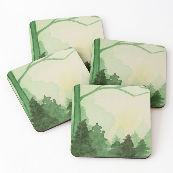 Item preview, A Green Forest Watercolor designed and sold by AnnbleBee.