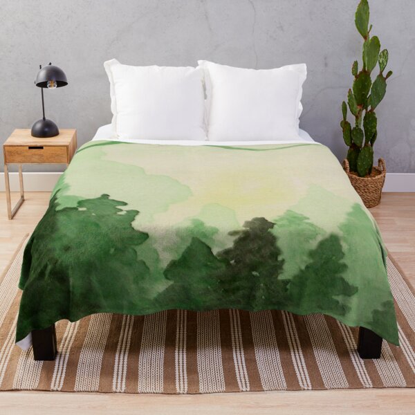 Item preview, A Green Forest Watercolor designed and sold by AnnbleBee.