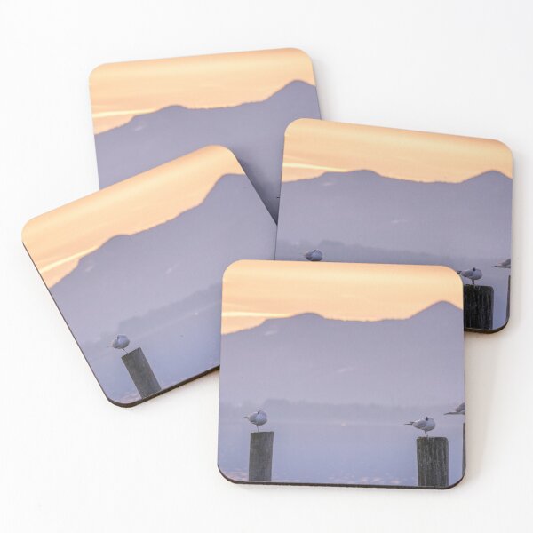 Item preview, Seagulls sit on the piles by the lake designed and sold by PhotoLux.