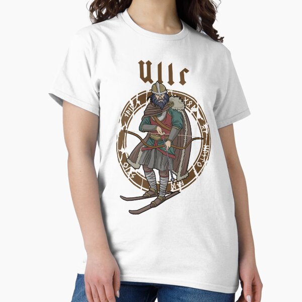 Item preview, Ullr Gifts God Of Archery Norse Hunting Viking Ski designed and sold by DSWShirts.