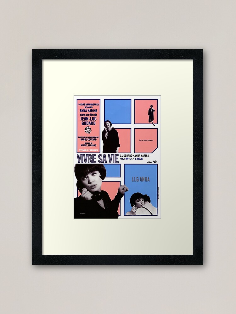 Jean-luc Godard movie poster print 3 1962 Film en douze tableaux Vivre sa vie
