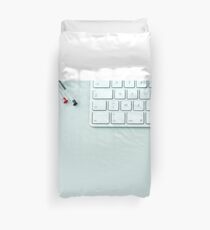 desktop keyboard Duvet Cover