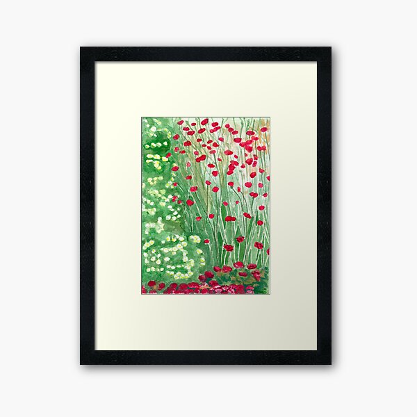 Spring meadow Framed Art Print