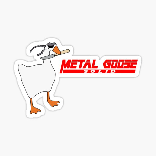 Metal Goose Solid Sticker