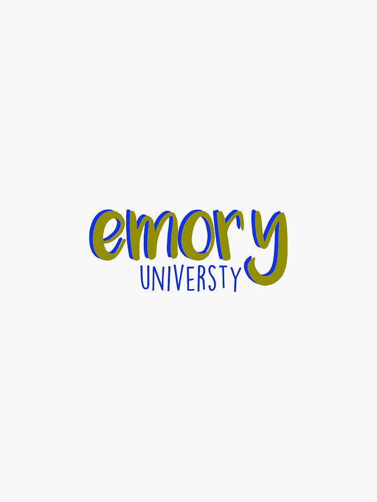 "emory sticker" Sticker for Sale by lizkot Redbubble