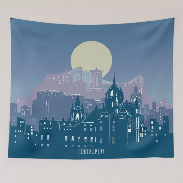 Item preview, edinburgh skyline designed and sold by BekimART2.