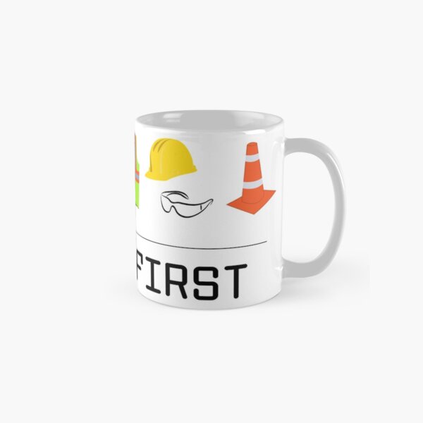 Safety First Rectangular Classic Mug