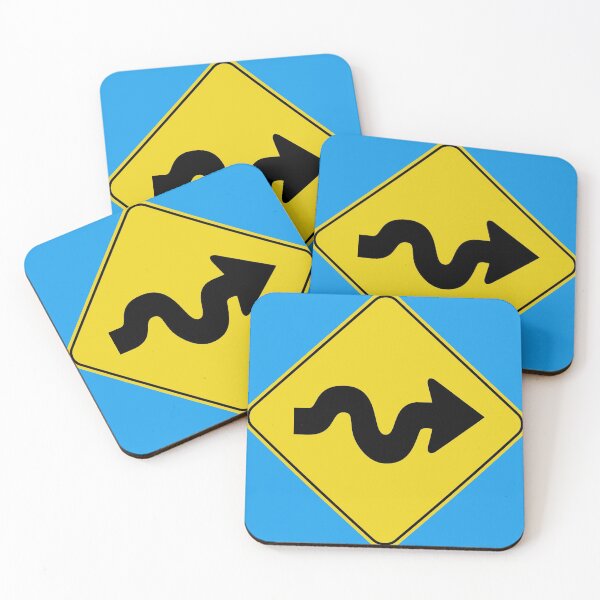 Item preview, Caution Road Sign Swerving Right Arrow designed and sold by Shanestillz.