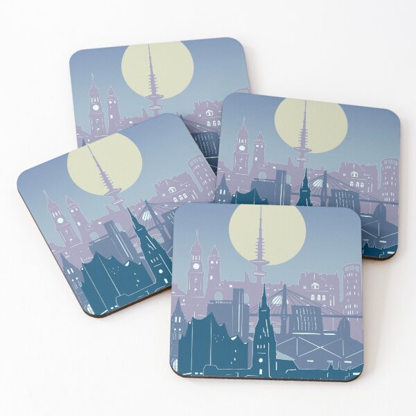 Item preview, hamburg skyline designed and sold by BekimART2.