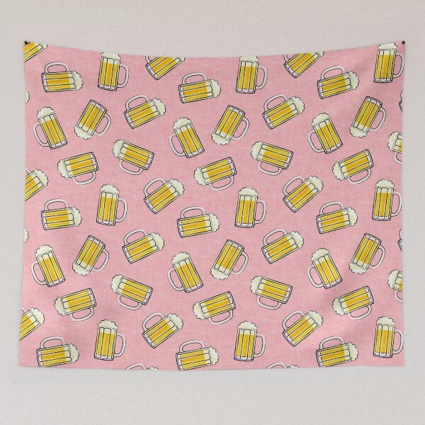 Item preview, Beer Mug - pink designed and sold by littlearrow.