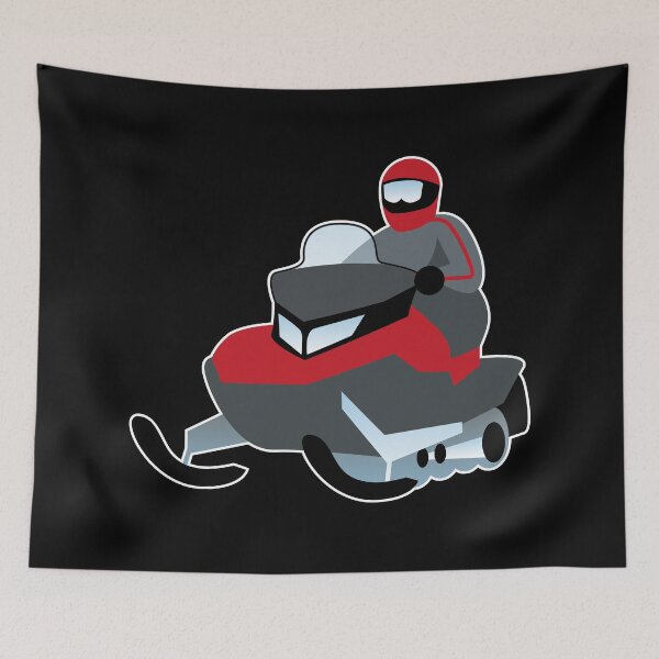 Item preview, Red Snowmobile designed and sold by Design Minds Boutique.