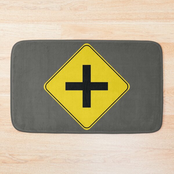 Item preview, Caution Road Sign Four Way Intersection designed and sold by Shanestillz.