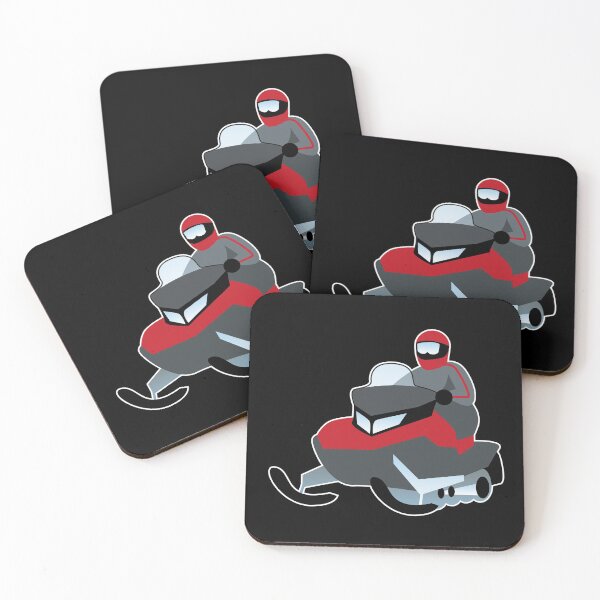 Item preview, Red Snowmobile designed and sold by Design Minds Boutique.