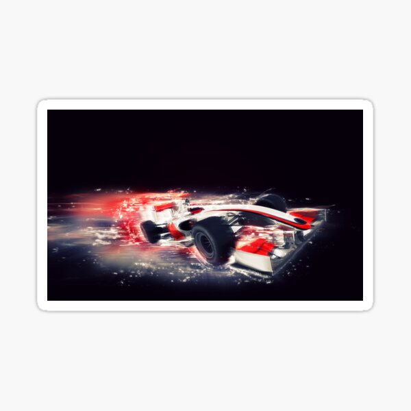 F1 Formula 1 car with special speed effect Sticker