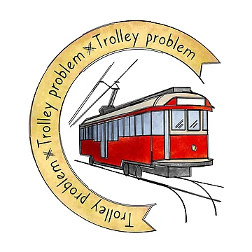 Artwork thumbnail, Trolley problem by PatPatPatterns