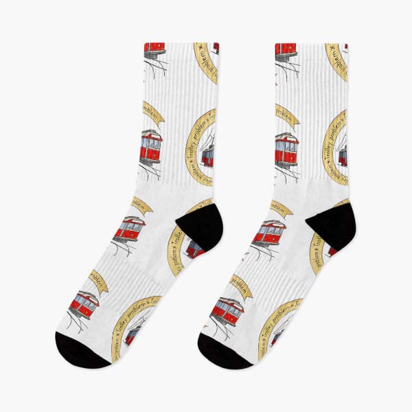 Item preview, Trolley problem designed and sold by PatPatPatterns.