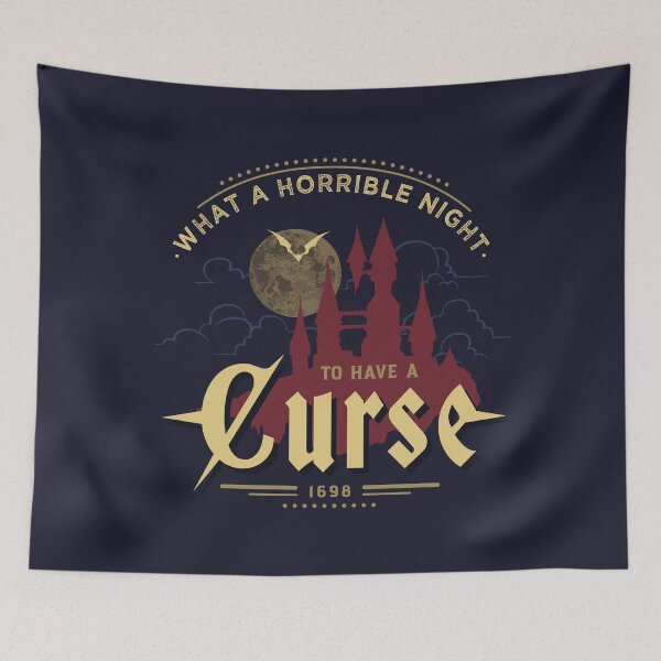 Item preview, What a Horrible Night to have a Curse designed and sold by Logoquo.