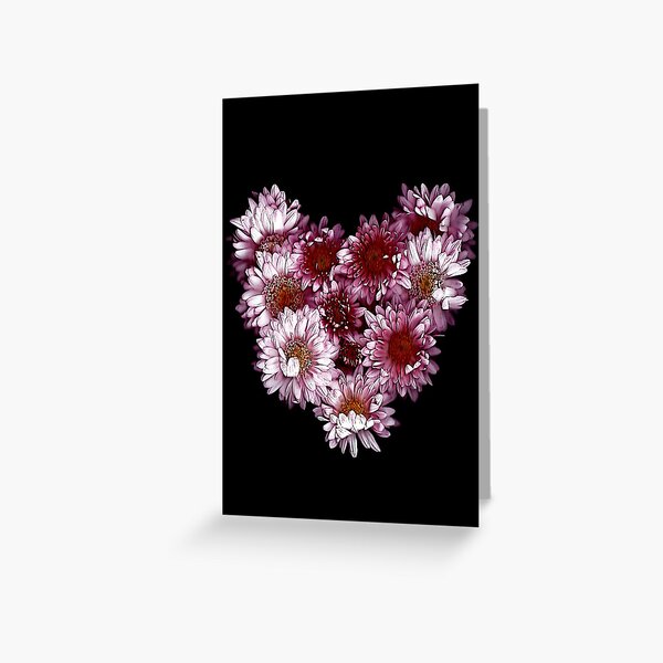 "Crysanthemums With Love" Greeting Card