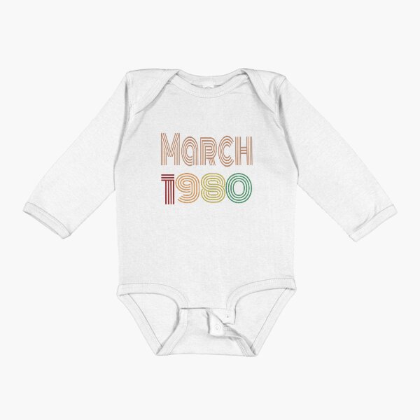 Item preview, Happy 40th Birthday, Happy forties Birthday, born in March 1980 designed and sold by marosharaf.