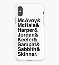 The Newsroom - Last Names (Black text) iPhone Case