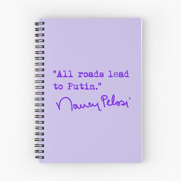 Item preview, All roads lead to Putin - Nancy Pelosi (purple) designed and sold by Thelittlelord.
