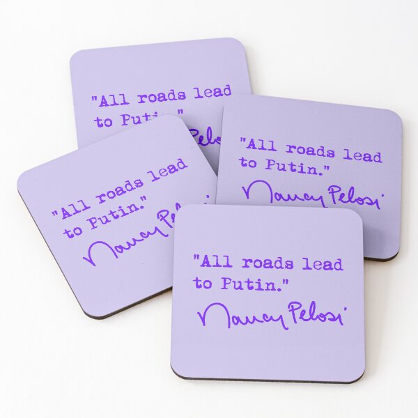 Item preview, All roads lead to Putin - Nancy Pelosi (purple) designed and sold by Thelittlelord.