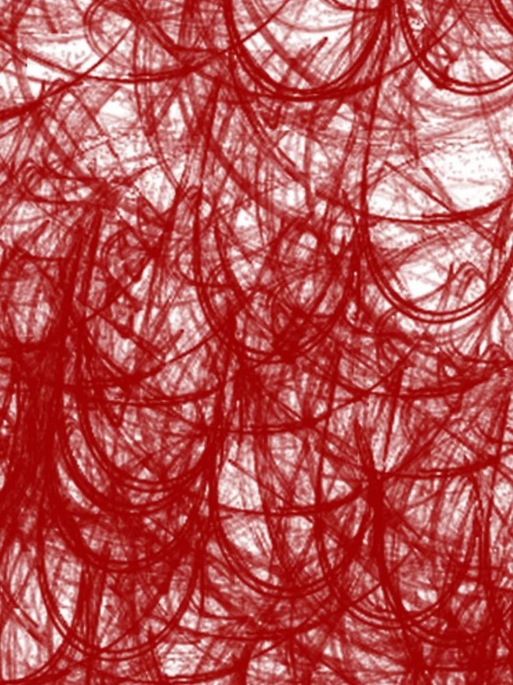 Thumbnail 4 of 4, iPhone Case, Red Thread Pattern designed and sold by Poetic Patterns Studio.