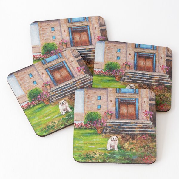 Item preview, COTE ST LUC COMMISSIONED PAINTING OF HOUSE AND DOG MONTREAL PAINTING designed and sold by Carole  Spandau.