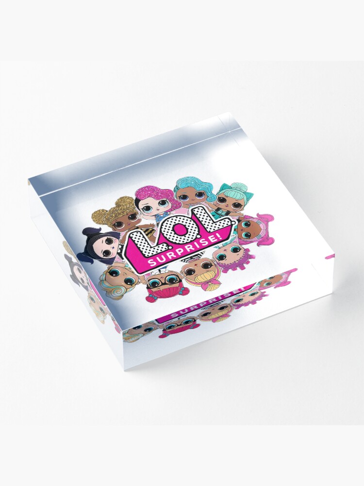 Alternate view of LOLsurprise doll design Acrylic Block
