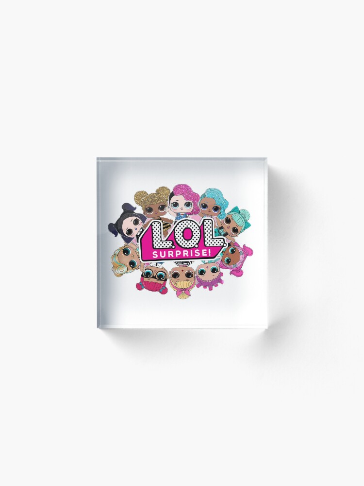 Alternate view of LOLsurprise doll design Acrylic Block