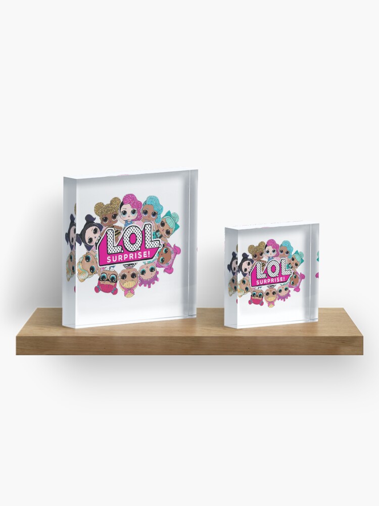 Alternate view of LOLsurprise doll design Acrylic Block