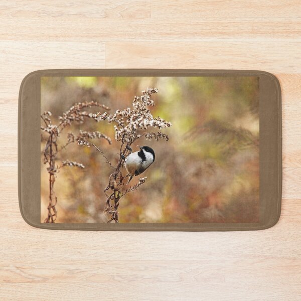 Item preview, Chickadee At Goldenrod Feeder designed and sold by Debbie Oppermann.