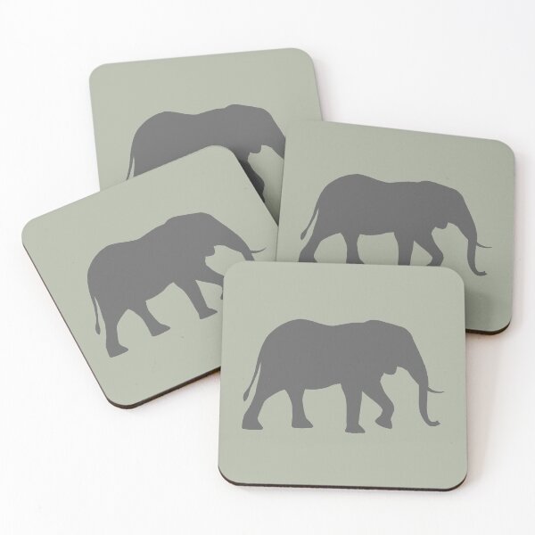 Item preview, African Elephant Silhouette(s) designed and sold by Jenn Inashvili.
