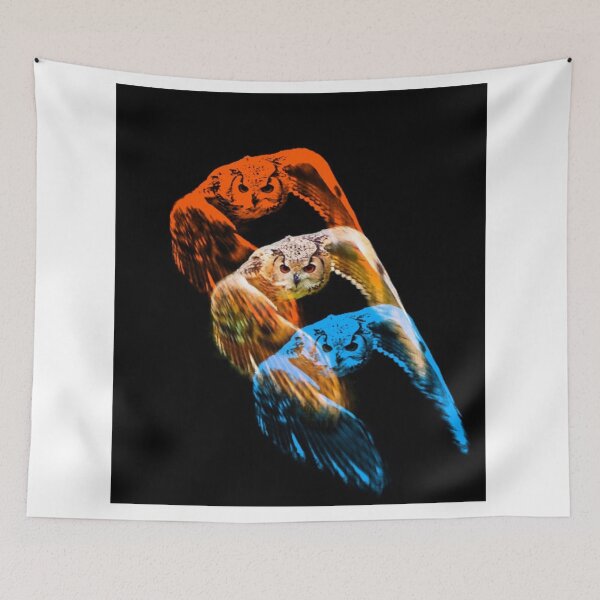 Item preview, Owls (black background) designed and sold by jonfun1.