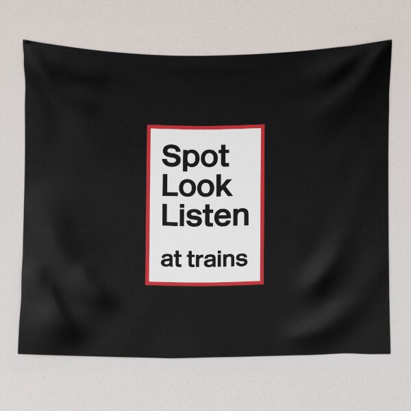 Item preview, Spot, Look, Listen at trains designed and sold by DesignByMH.