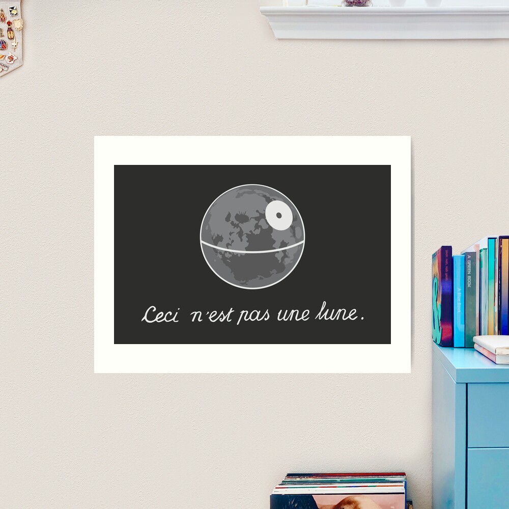 This Is Not A Moon Gift Ceci N'est Pas Une Lune Fun T-Shirt