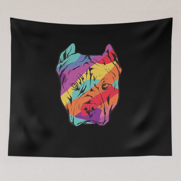 Item preview, colored pit bull designed and sold by altinvest.