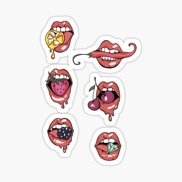 Lips. Sticker