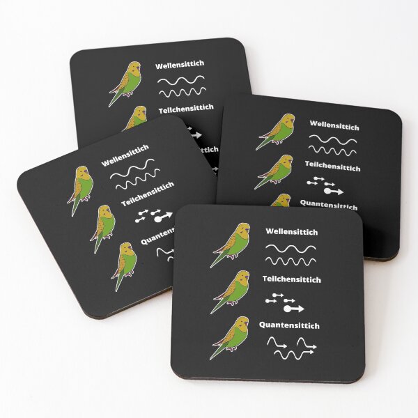 Item preview, Waves Parakeet Quantum Particles - Nerd Sciences designed and sold by Garaunt - The bavarian brute.